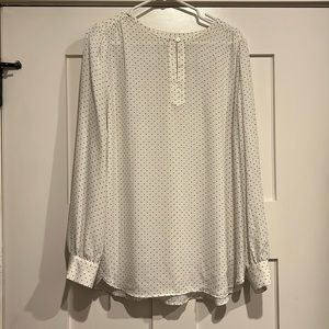 White with black polka dots blouse